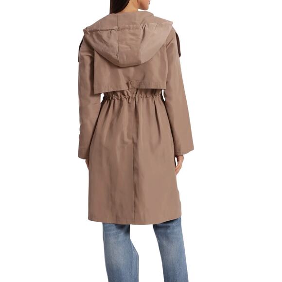 Avec Les Filles Oversize Water Resistant Trench Coat Fawn NWT Size S - Picture 2 of 7